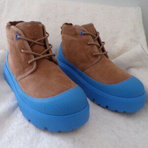 UGG Plush NEUMEL WEATHER HYBRID WP SUEDE WOOL ANKLE BOOTS MEN US 7 Womens 8